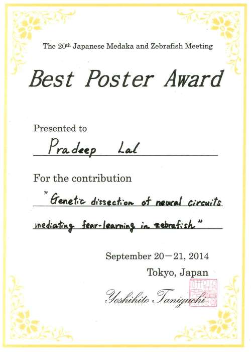 受賞したBestPosetrAward